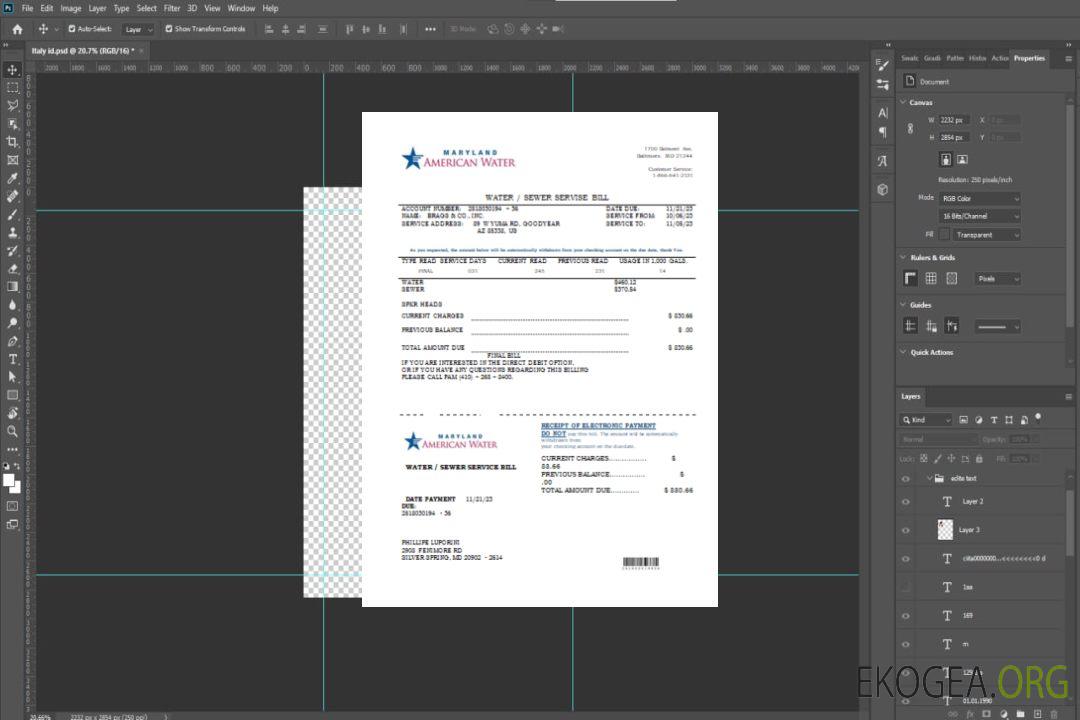 Projet de loi sur les services publics de Maryland American Water Co, SCR template Projet de loi sur les services publics de Maryland American Water Co, SCR template